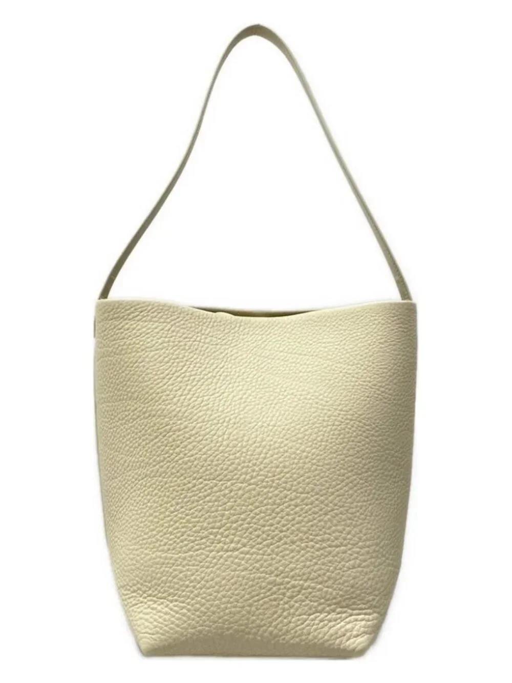 THE ROW Medium N/S Park Tote W1313 L129 Cream Grain Calfskin Leather Tote Bag